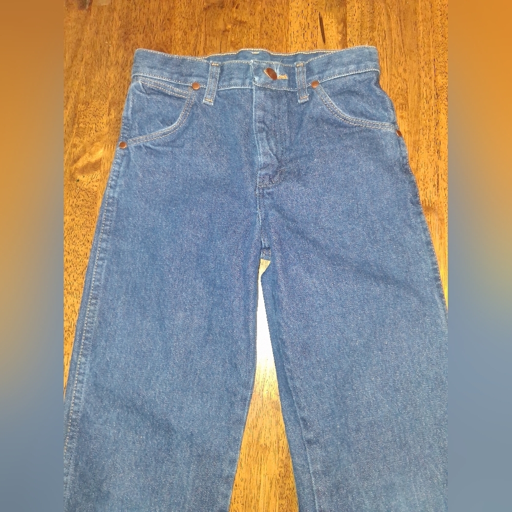 WRANGLER Boy's Western Blue Denim Jeans COWBOY RODEO 11 - Picture 2 of 6
